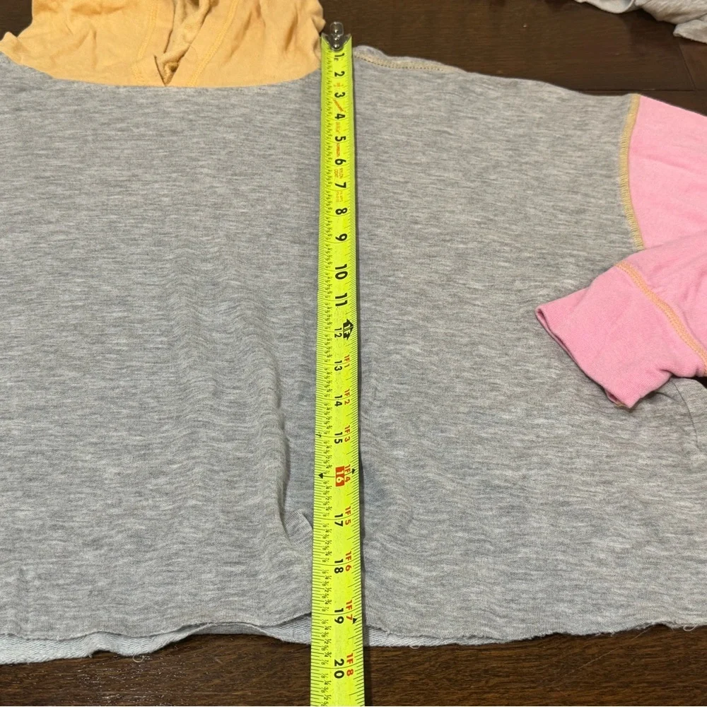 Colsie XL Loungewear Sleepwear Y2K Crop Patch Cut Off 2 Pc Shorts Top - Picture 7 of 13